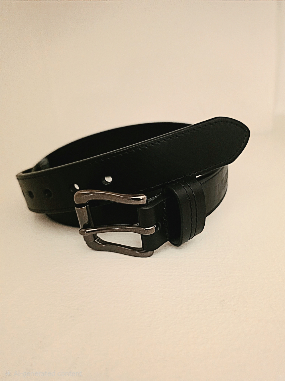 Black Leather Men's Belt, Duluth Tradig Co. Never been worn!
